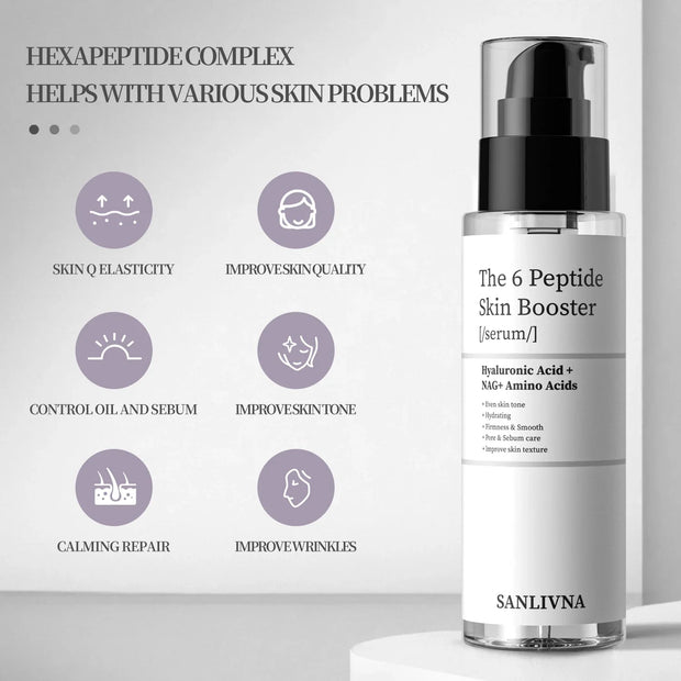 The 6 Peptide Skin Booster Sérum | Sérum Anti-Rides, Éclat et Hydratation