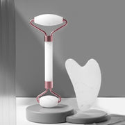 Set de Massage Visage 2 en 1 – Rouleau & Gua Sha Résine | Soin Anti-Âge, Raffermissant et Éclat de la Peau
