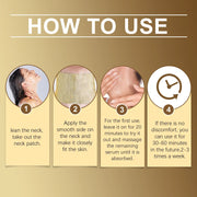 24K Gold Collagen Neck Patch | Patchs Cou Raffermissants Or et Rétinol