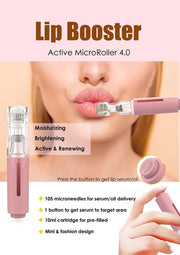 Derma Roller Titanium – Soin Spécifique pour les Lèvres, Stimulation et Applicateur de Sérum