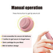Derma Roller Titanium – Soin Spécifique pour les Lèvres, Stimulation et Applicateur de Sérum