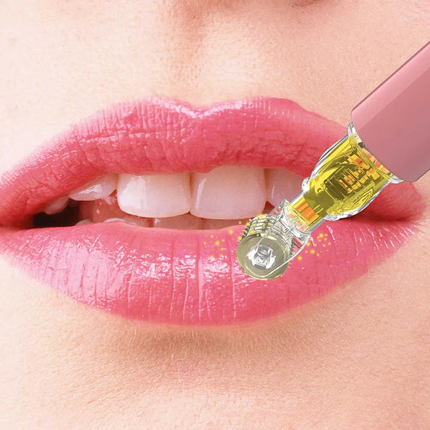Derma Roller Titanium – Soin Spécifique pour les Lèvres, Stimulation et Applicateur de Sérum