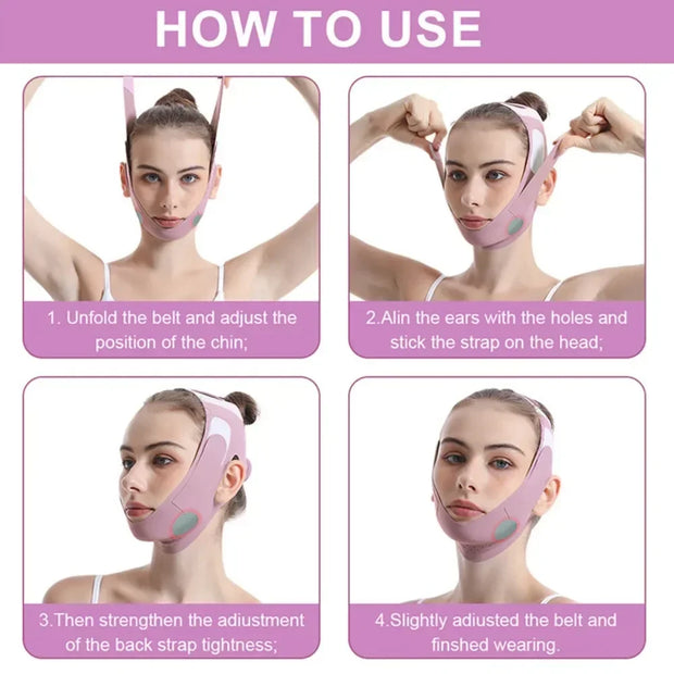Bandeau Minceur Visage V-Line – Pour un Visage Sculpté et Raffermi