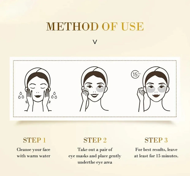 Masque Yeux Or Collagène – Hydratation & Anti-Fatigue