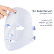 Masque LED Visage Rechargeable | Soin Professionnel Anti-Âge et Éclat